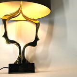 Bronze table lamp by Willy Daro, 1970s