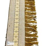 Vintage rug ochre yellow - brown / floor rug / wall tapestry