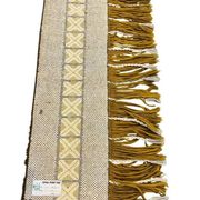 Vintage rug ochre yellow - brown / floor rug / wall tapestry