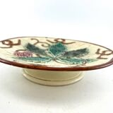 Plate on raspberry slushie compote base