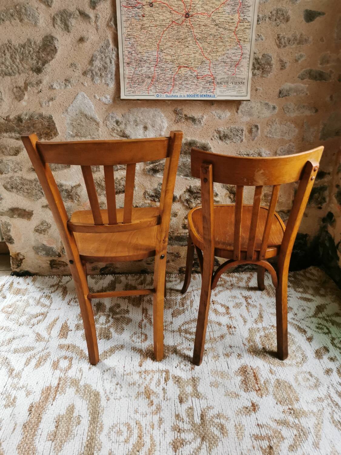 Duo of Bistro Chairs, Baumann