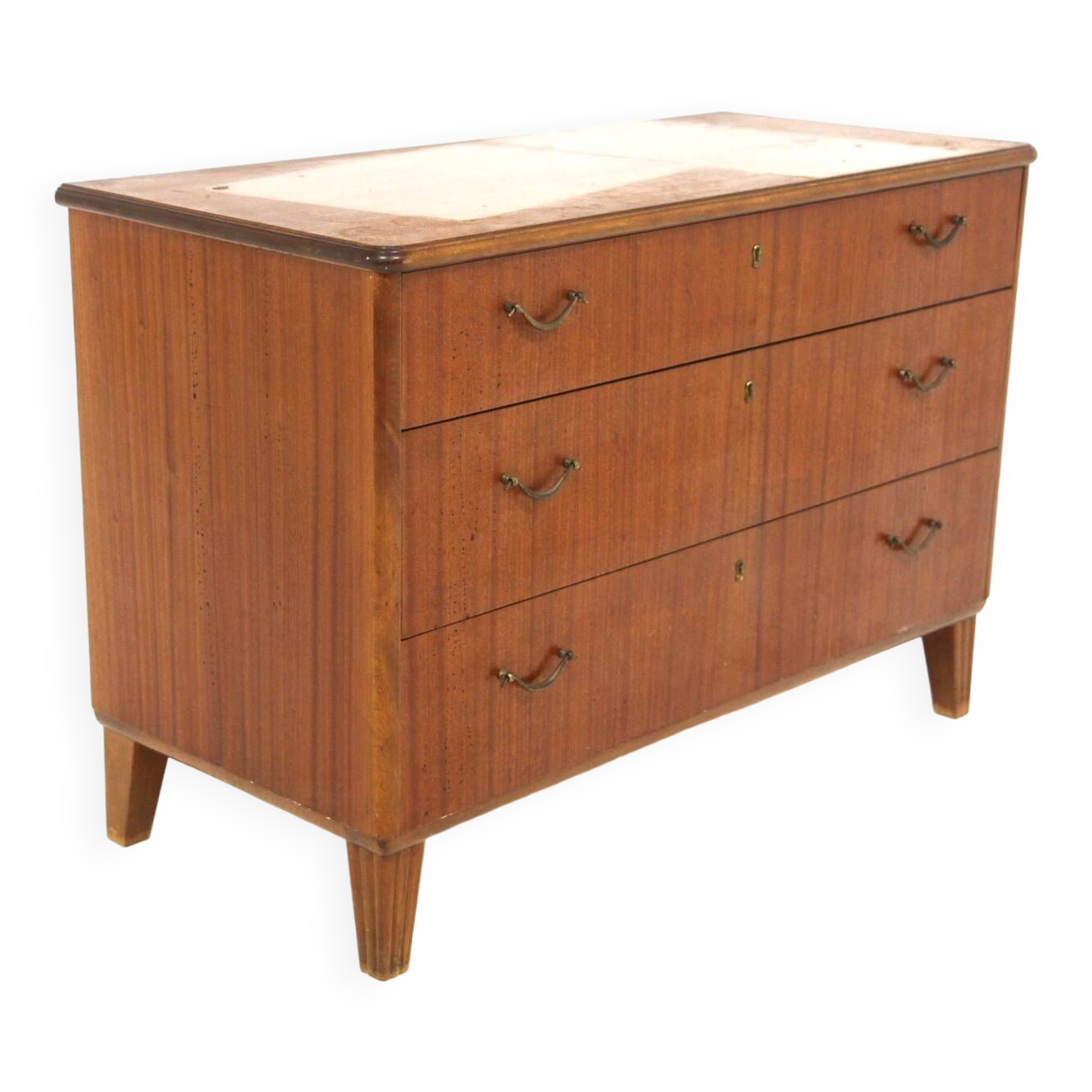 Scandinavian mahogany chest of drawers, Sweden, 1950