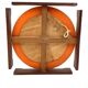 Mid-century teak table / wall mirror / vanity, Italy 1960s