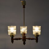 Mid-century Chandelier by Jilove u Decina,1970‘s