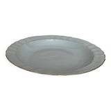 Round white porcelain serving dish