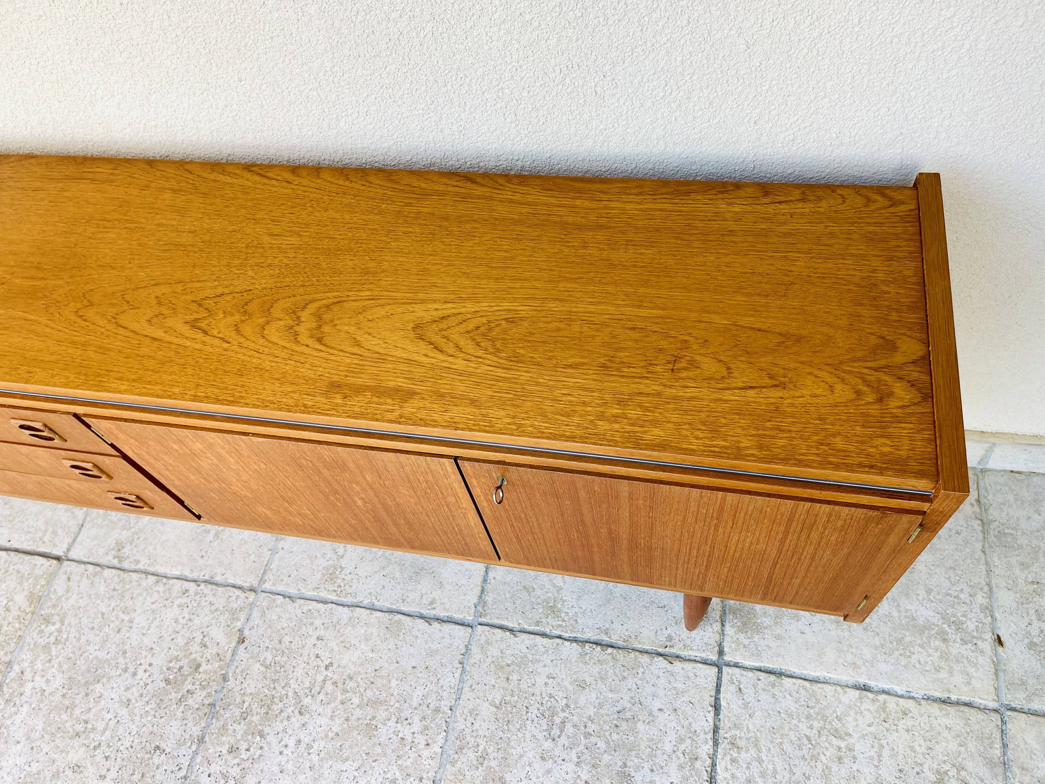 Scandinavian teak row