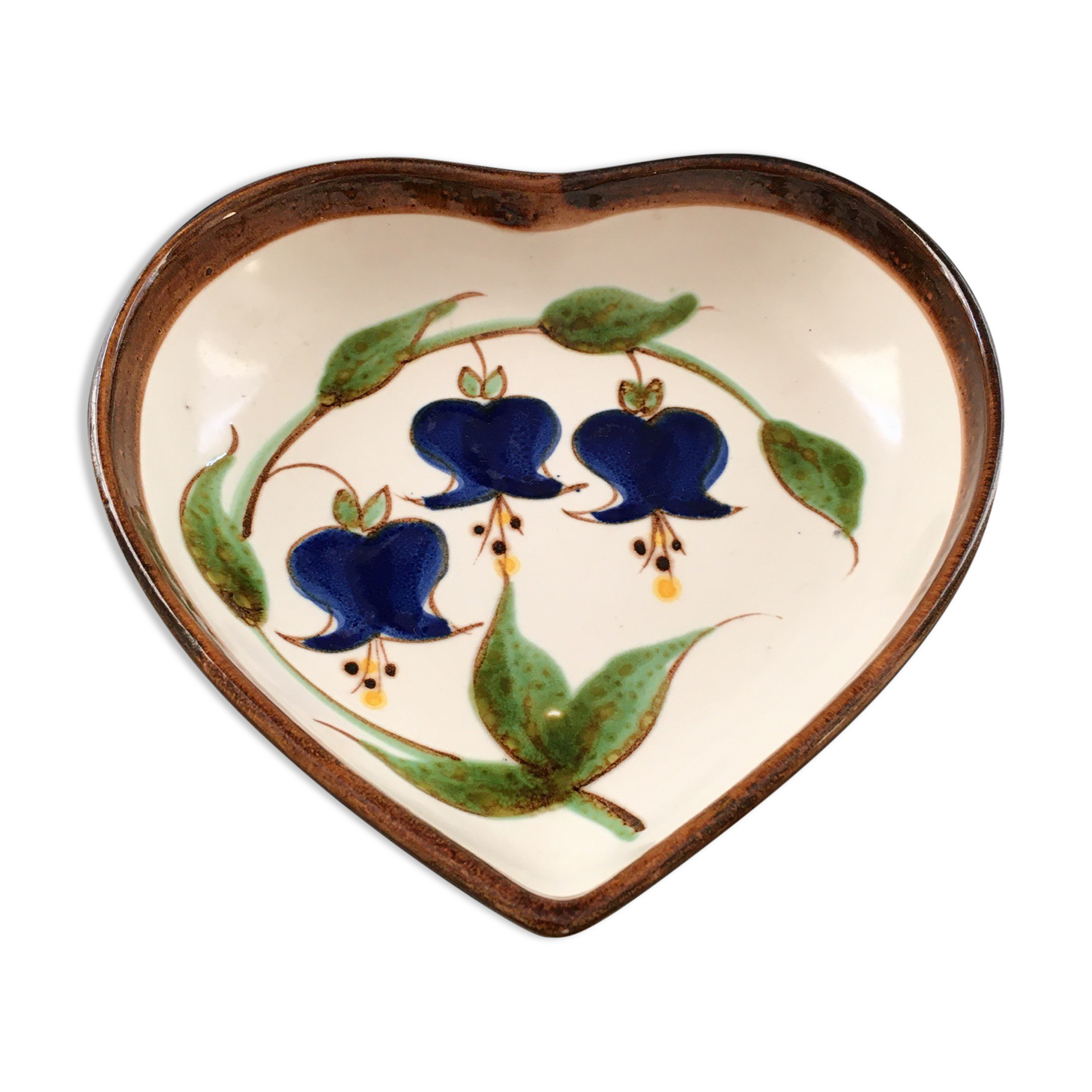Trinket tray decorated with blue bells