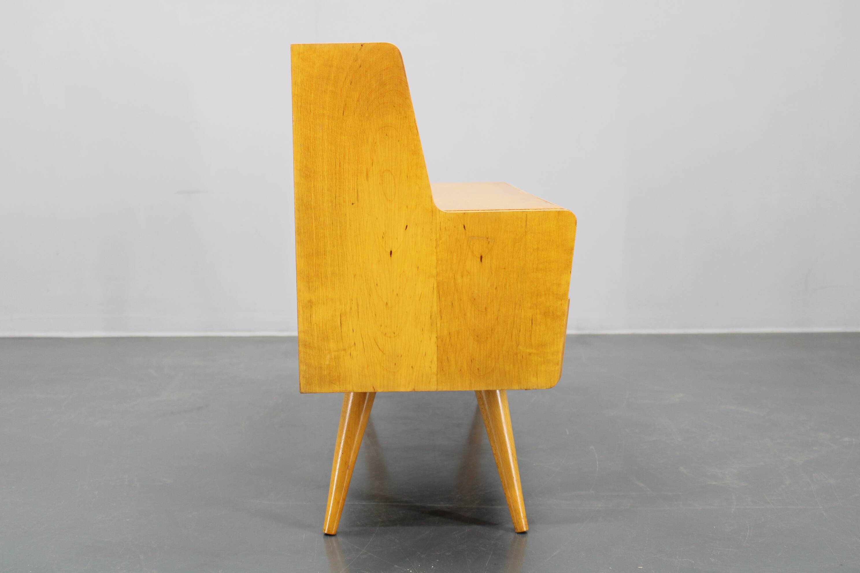 1960s Chest of Drawers with Glass Shelf ,Czechoslovakia