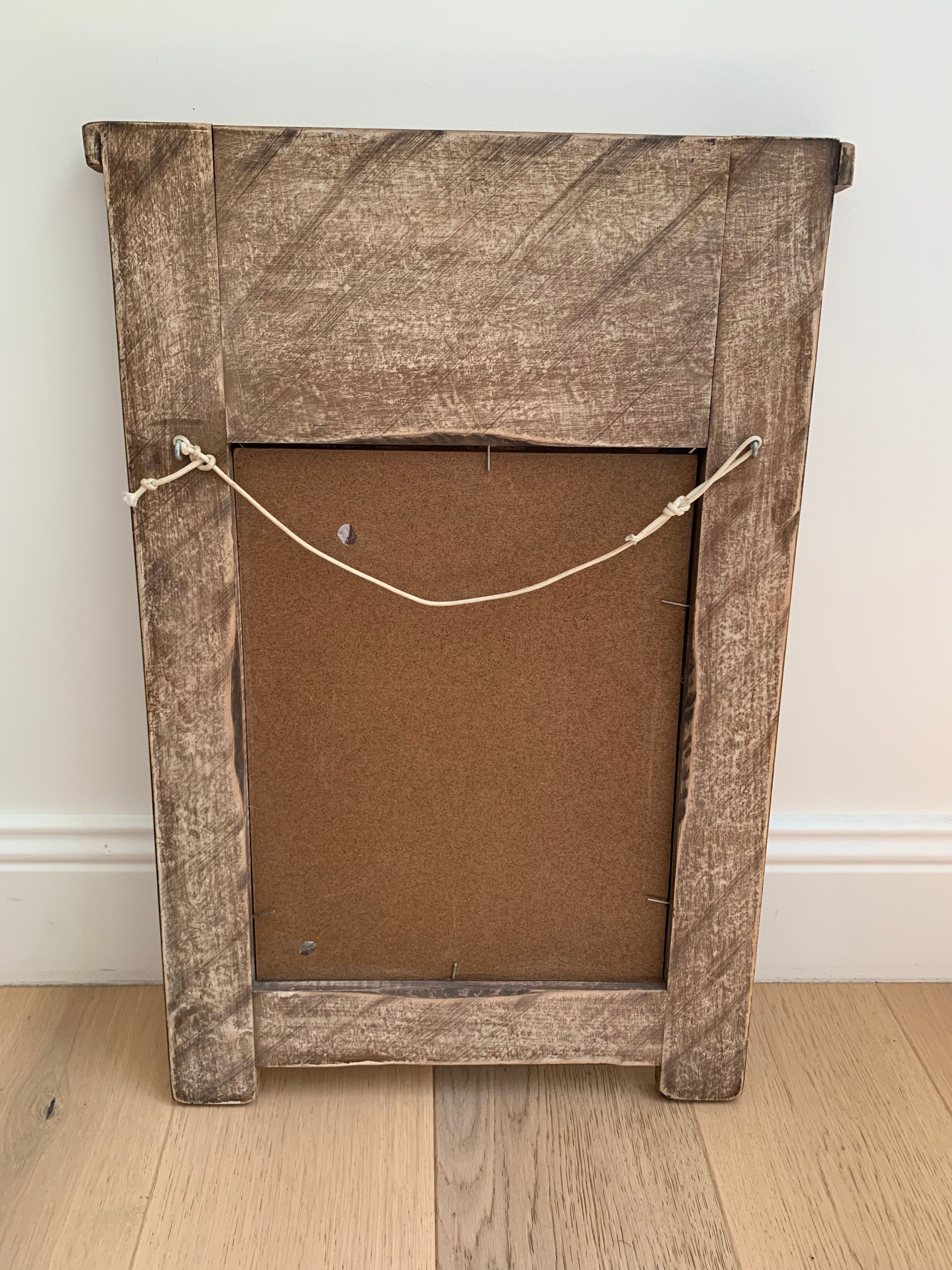 Vintage solid wood mirror