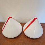 Pretty pair of "Mico" Lamps/Sconces in Murano glass by Renato Toso for Leucos 80's