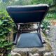 Folding footrest with vintage embroidery