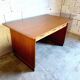 Bureau de direction vintage en bois et teck années 50/60