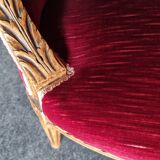 Basket bench with its 2 armchairs