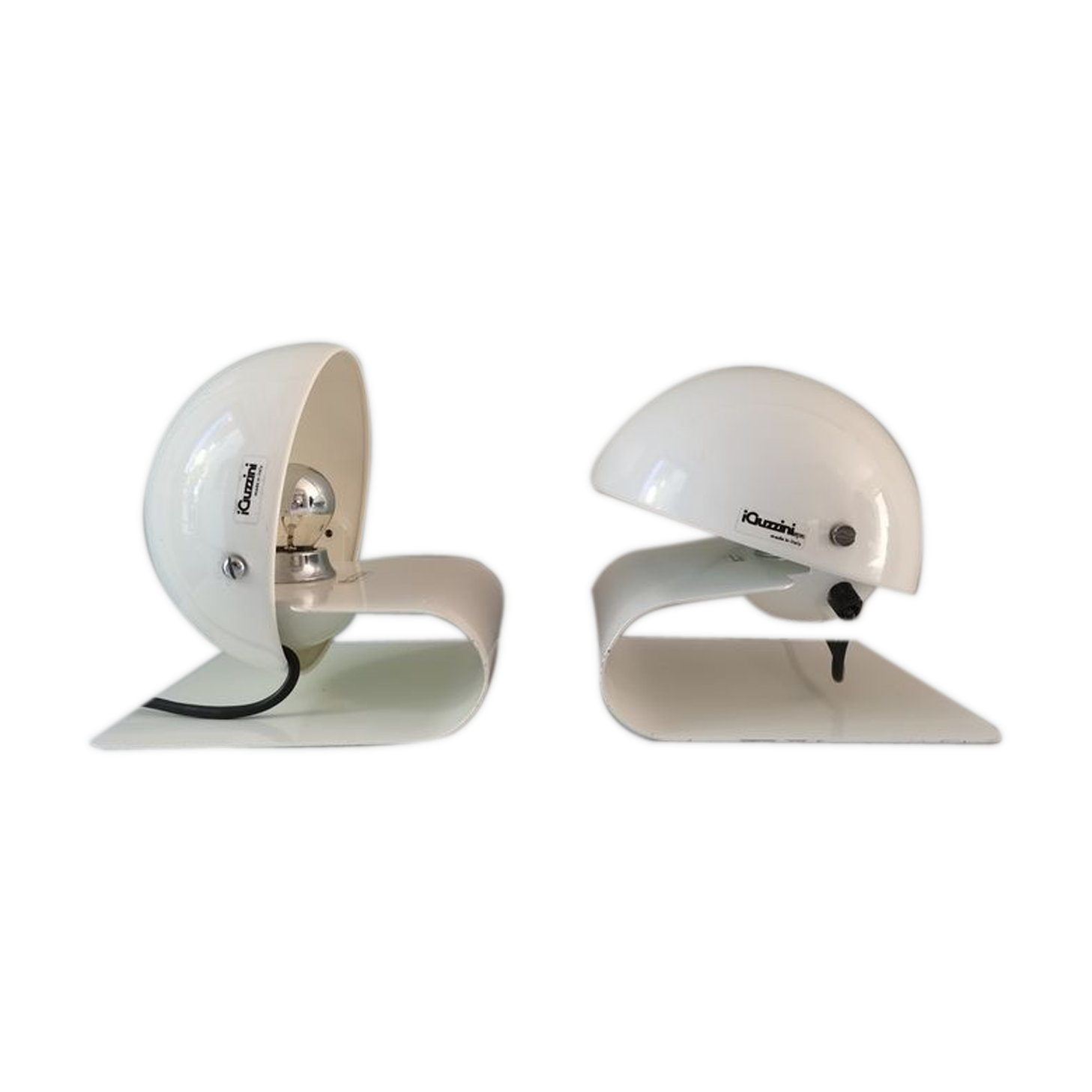 Pair of Guzzini lamps by Giuseppe Cormio "Bugia"