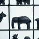 (aft) Atelier des Marolles Touret screen roomdivider wrought iron animals