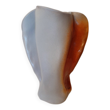 Vase Max Idlas – signed ceramic, sculptural design – unique piece – 30 cm