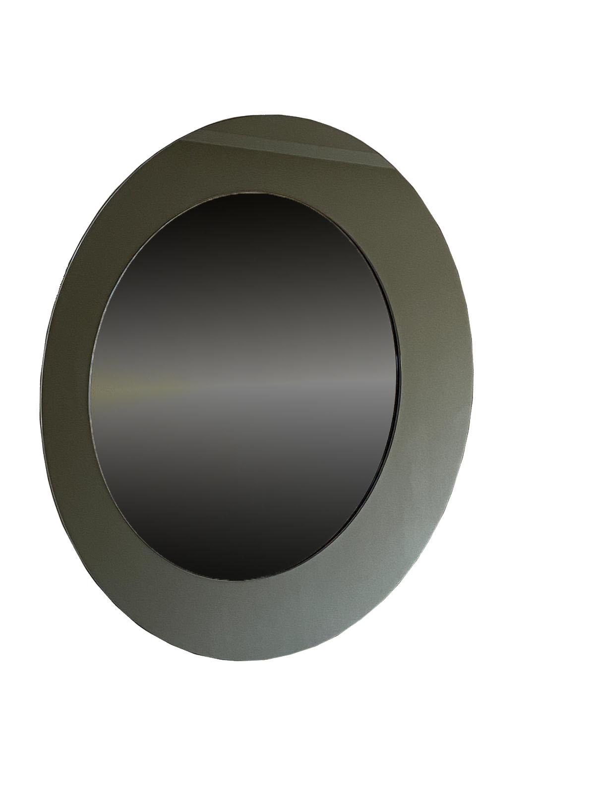Deux miroirs rond  en verre Italie 70cm