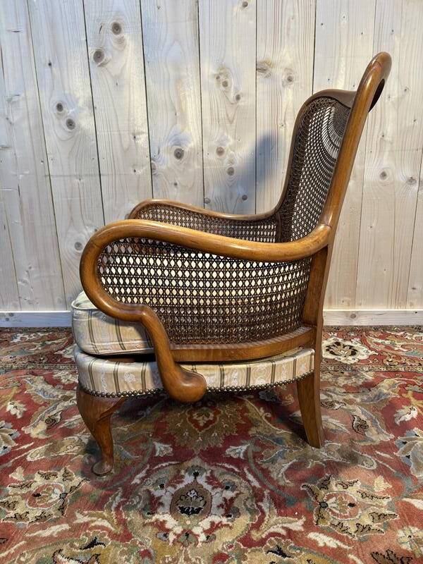 English style beech caned shepherdess