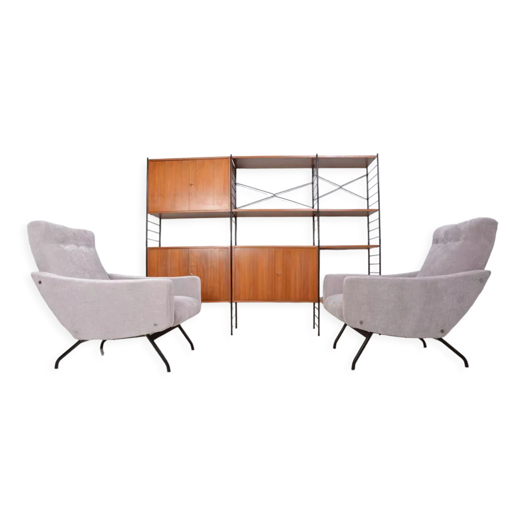 Paire de fauteuils modèle "Galion" création de Gilbert Steiner, éditions Steiner., 1955