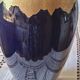 Limoges vase in blue and gold