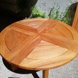 Maison Regain elm dining table from the 70s