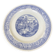 Grande assiette porcelaine bleu et blanche XXe art nouveau