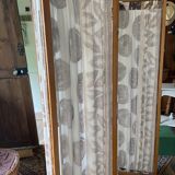 Wood and fabric screen from the 60s