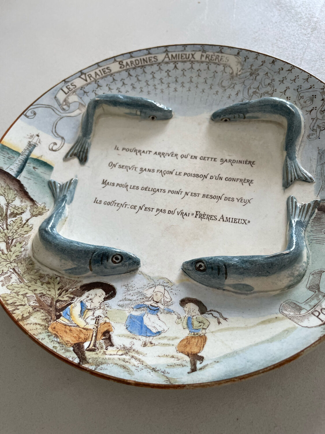 Old slurry plate Amieux Frères