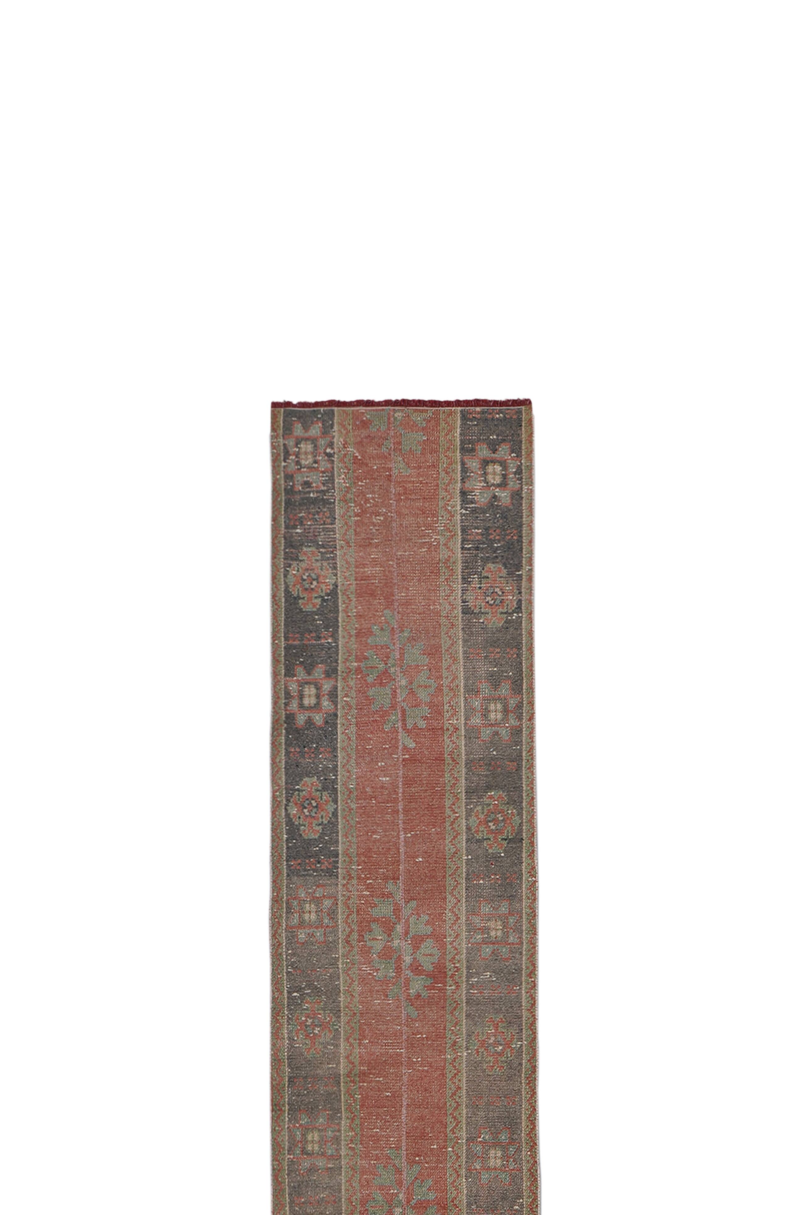 Vintage Turkish Oushak Rug Handwoven 61x313 cm