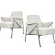 Vintage metal armchairs “Bat” by Wchód Zadziele, Poland, 1960s