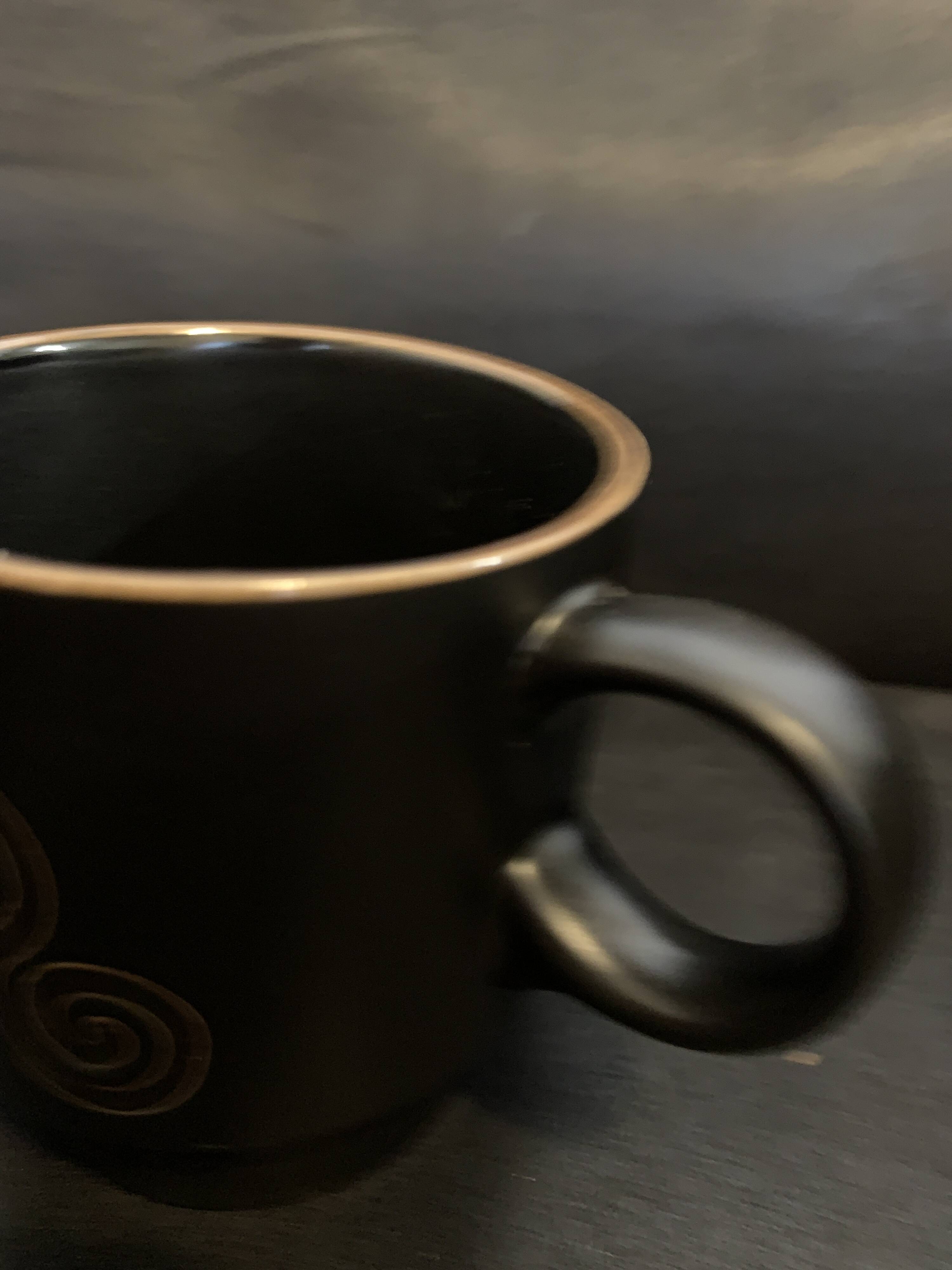 Brittany cup triske decor 9cm triskell decoration France stoneware coffee mug