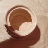 Sugar bowl or covered box Sarreguemines earthenware Obernai style