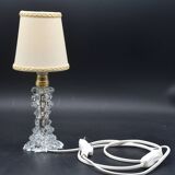 Lampe de table charmante en vase en verre de Murano Rostrato pour Barovier & Toso, années 1940.