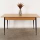 Oak table, Italian design, 1980s, manufacture: Italy
