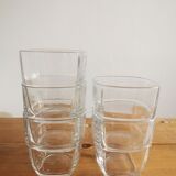 Service of 5 stackable glasses