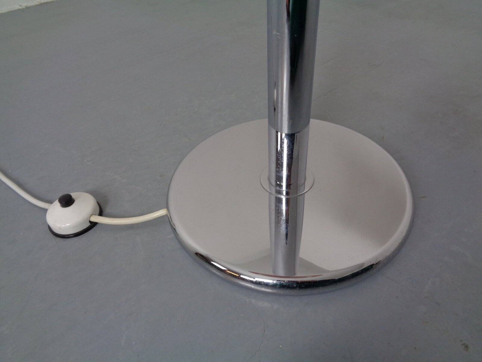 Large chrome-plated floor lamp from Staff, 1960s