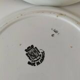 Pair of Saint Amandinoise deep dishes from the 50s