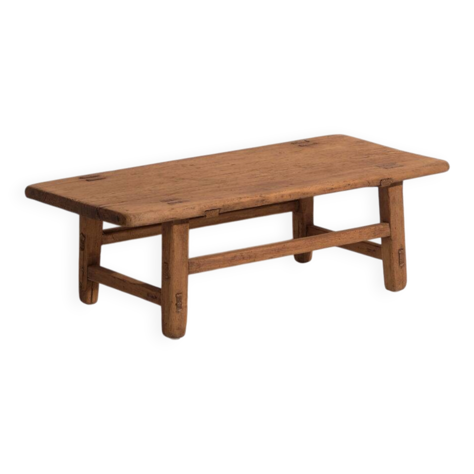 Table basse ancienne en orme – Table d’appoint primitive chinoise – circa 1900 #10
