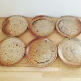 Assiettes à dessert grés