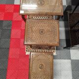 3 tables gigognes anciennes des années 60