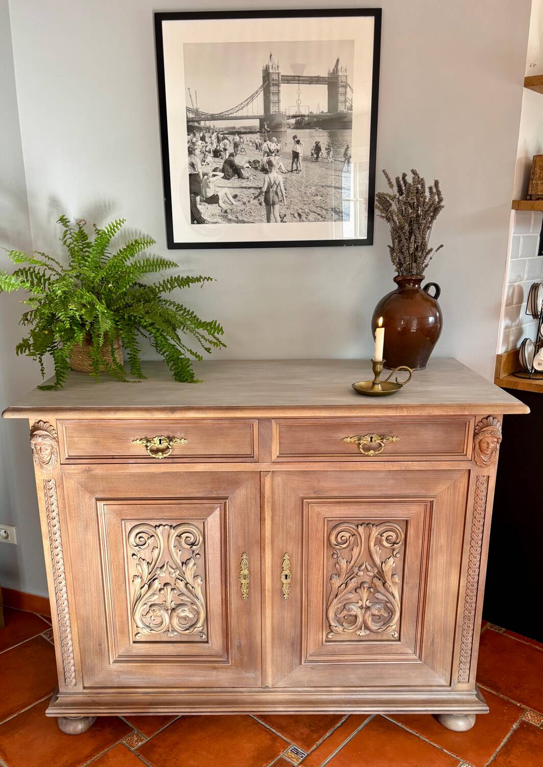 Buffet ancien suisse en chêne