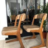 Pair of vintage Baumann Kangaroo chairs