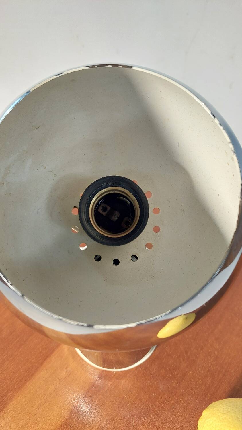 Eye ball, Reggiani table lamp 1970