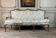 Louis XV bench in carved wood with oak patina, 18th century