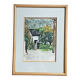 Kanayet - Watercolor - Signed - Normandy - Villerville - 1938