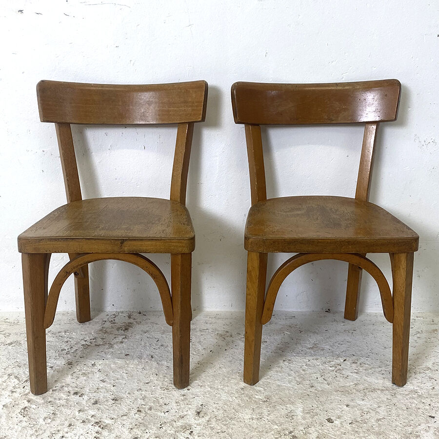 Paire de chaises d'enfant baumann 50's
