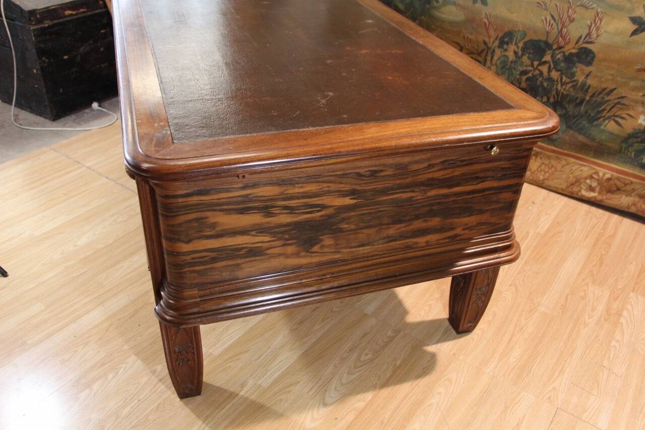 Art Deco flat desk and executive chair by Jules Cayette