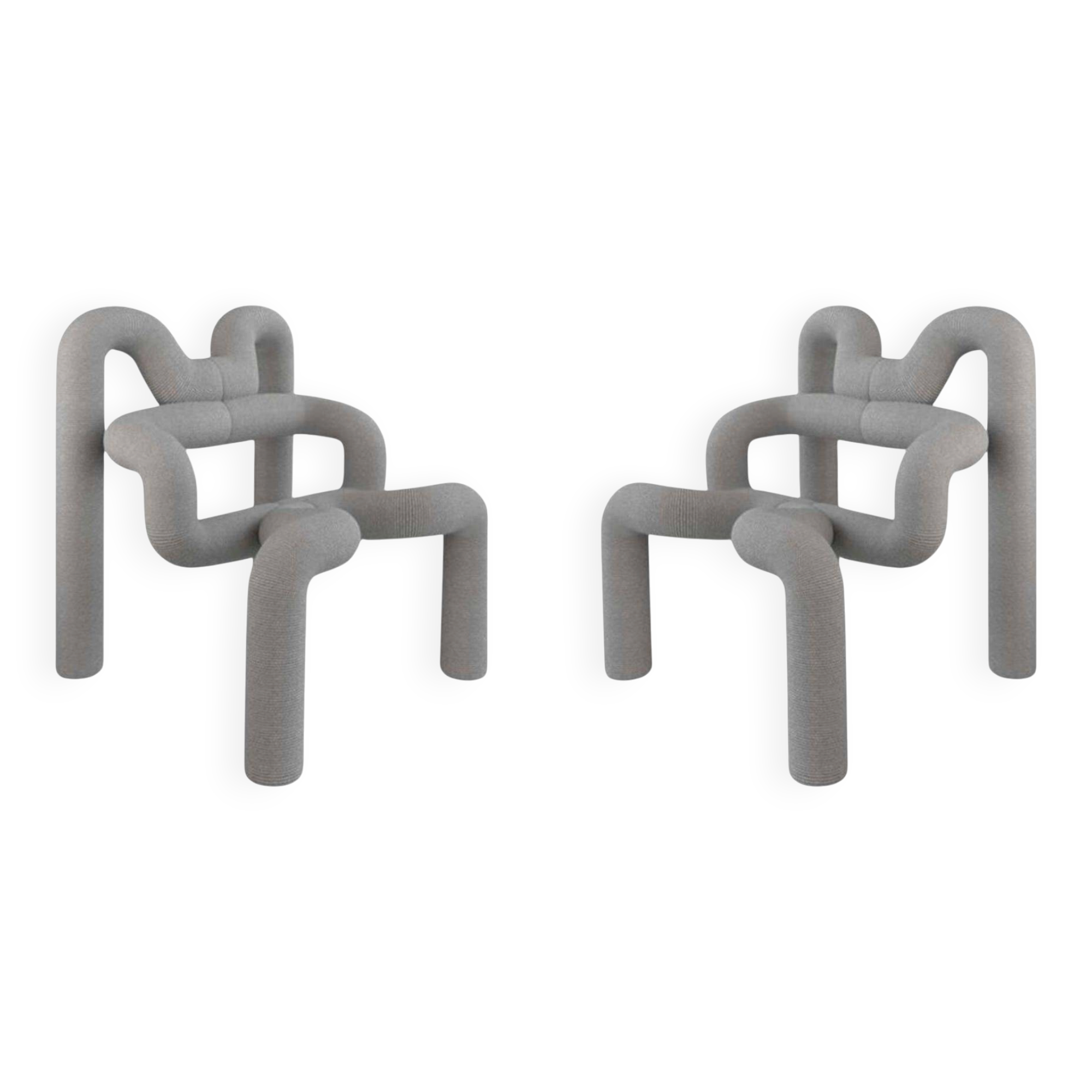 Pair of Gray Ekstren Armchairs - Comfort and Style