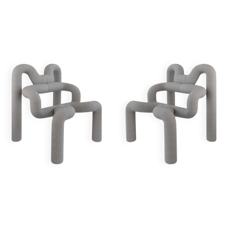 Pair of Gray Ekstren Armchairs - Comfort and Style