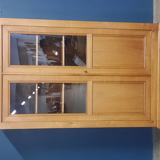 Louis Philippe style cherry wood bookcase